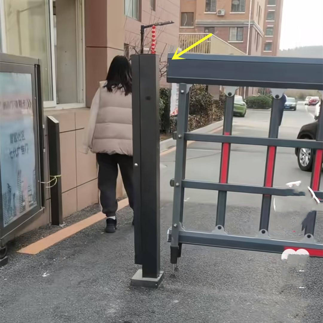 女子停车遭遇柱子困扰，一场突如其来的尴尬经历