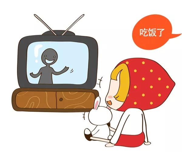 孩子吃饭看电视，妈妈一气之下砸电视